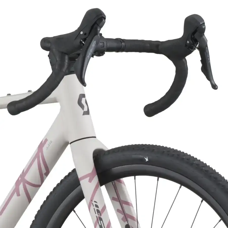 A Bicicleta SCOTT Speedster Gravel 30 tem Forqueta Speedster Gravel Carbono e Shimano CUES 6000 Disc 10 VL.