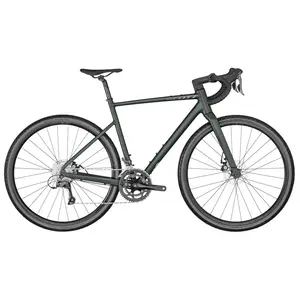 A Bicicleta SCOTT Speedster Gravel 50 tem Quadro em Alumínio, Pneus Schwalbe G-One Bite e Shimano Claris Disc 16VL.