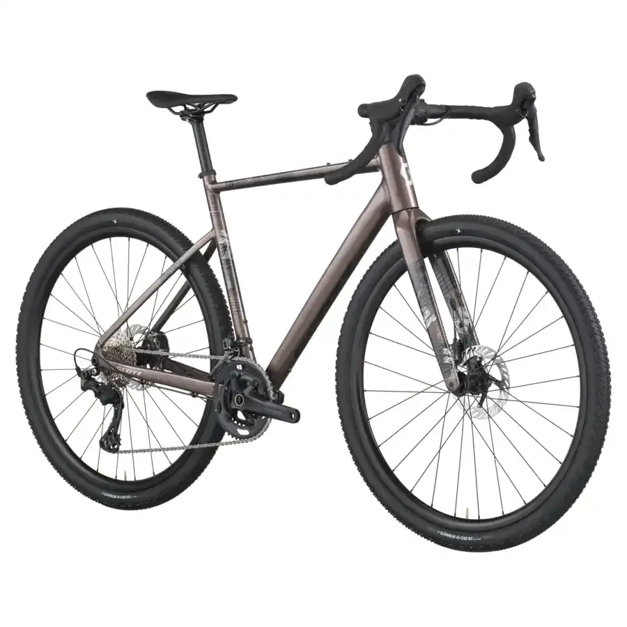 A Bicicleta SCOTT Speedster Gravel Team tem Forqueta Speedster Gravel Carbono e Shimano GRX RX820/610 24 VL.