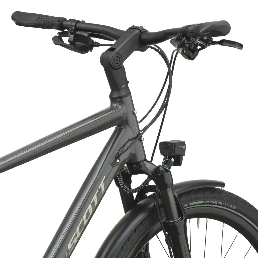 BICICLETA SCOTT VITESS 10 SCOTT VITESS 10: urbana elétrica para circular pela cidade com assistência, conforto e ritmo, com rapidez e mobilidade. Sensação fluida, simples e envolvente.