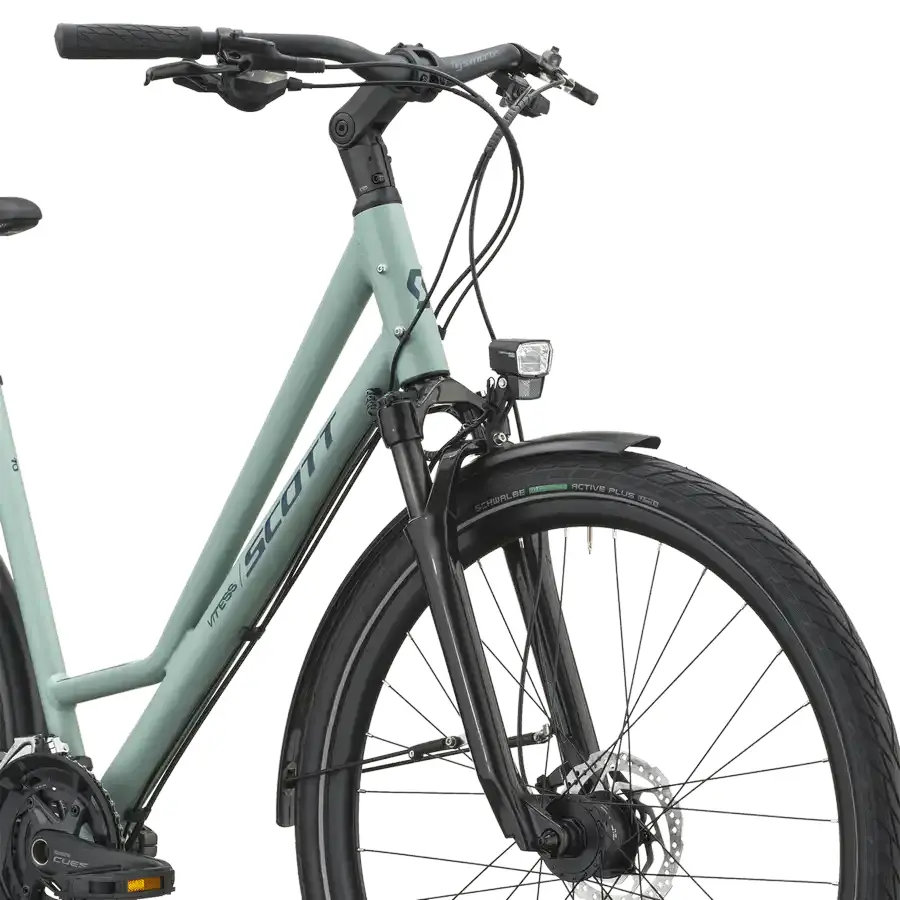 BICICLETA SCOTT VITESS 10 WAVE SCOTT VITESS 10 WAVE: urbana elétrica com foco em rapidez e mobilidade, para circular pela cidade com assistência, conforto e ritmo. Boa para pedalar mais.