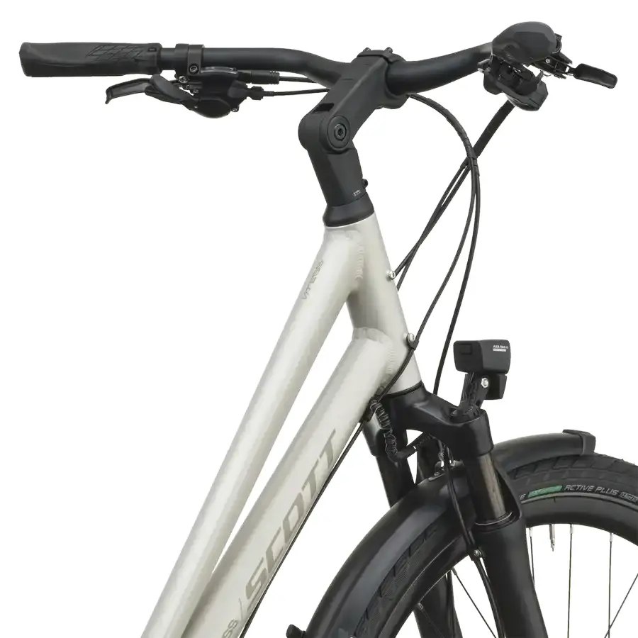 BICICLETA SCOTT VITESS 20 WAVE SCOTT VITESS 20 WAVE: urbana elétrica com foco em rapidez e mobilidade, para circular pela cidade com assistência, conforto e ritmo. Boa para pedalar mais.