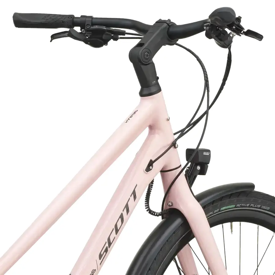 SCOTT VITESS 25 SLOPE: urbana com foco em rapidez e mobilidade, para circular pela cidade com assistência, conforto e ritmo. Com prazer em cada saída.
