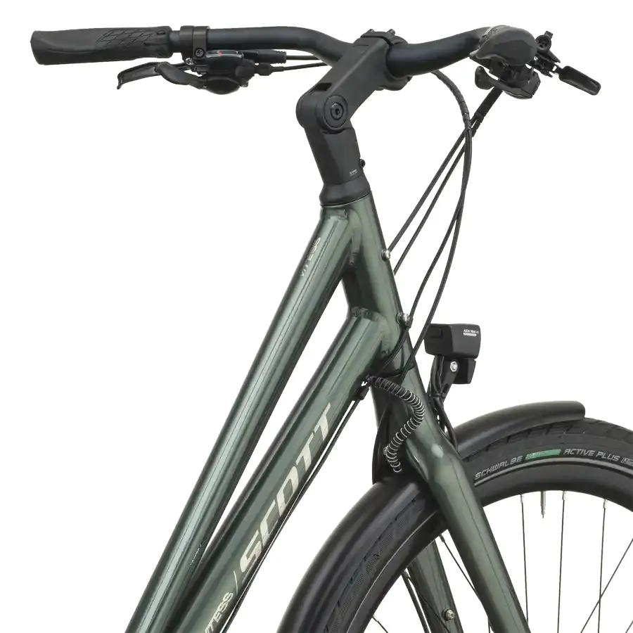 BICICLETA SCOTT VITESS 25 WAVE SCOTT VITESS 25 WAVE: urbana com foco em rapidez e mobilidade, para circular pela cidade com assistência, conforto e ritmo. Boa para pedalar mais.