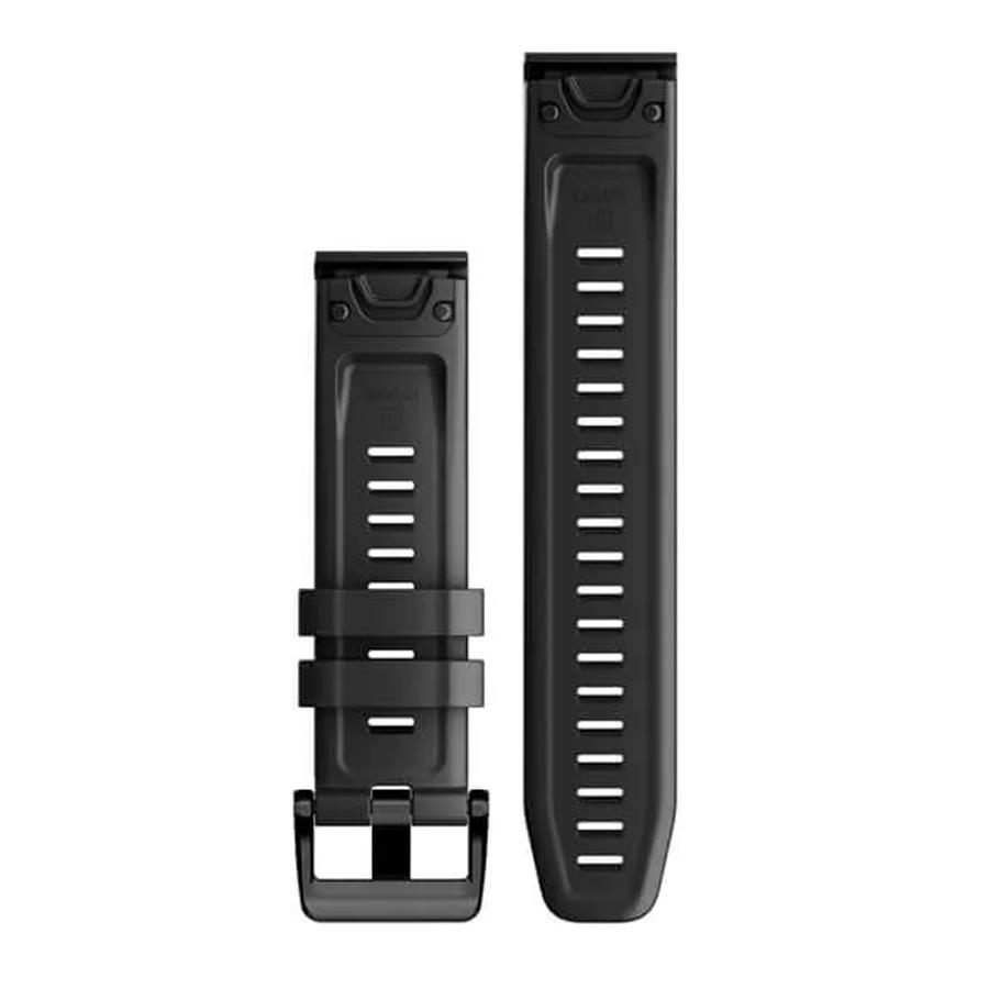 BRACELETE GARMIN FÉNIX 7 QUICKFIT 22MM SILICONE PRETO