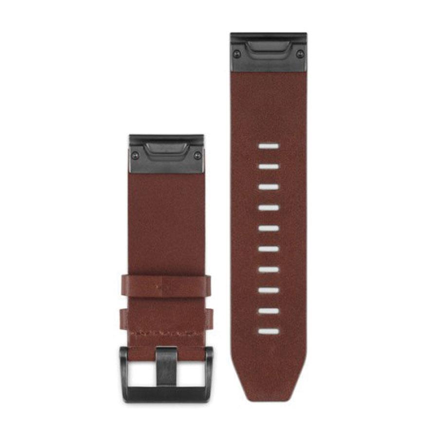 BRACELETE GARMIN QUICKFIT 26MM PELE CASTANHA
