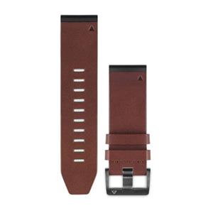 BRACELETE GARMIN QUICKFIT 26MM PELE CASTANHA