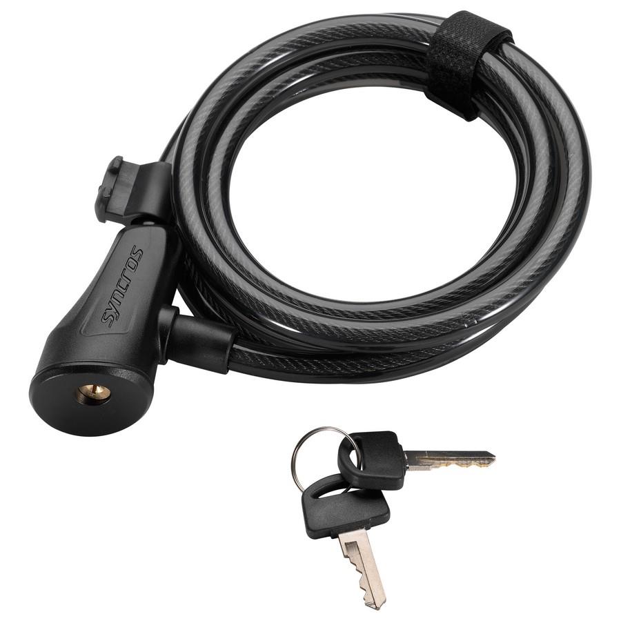 CADEADO SYNCROS ESSENTIALS KEY CABLE LOCK SL-04 10X1800MM