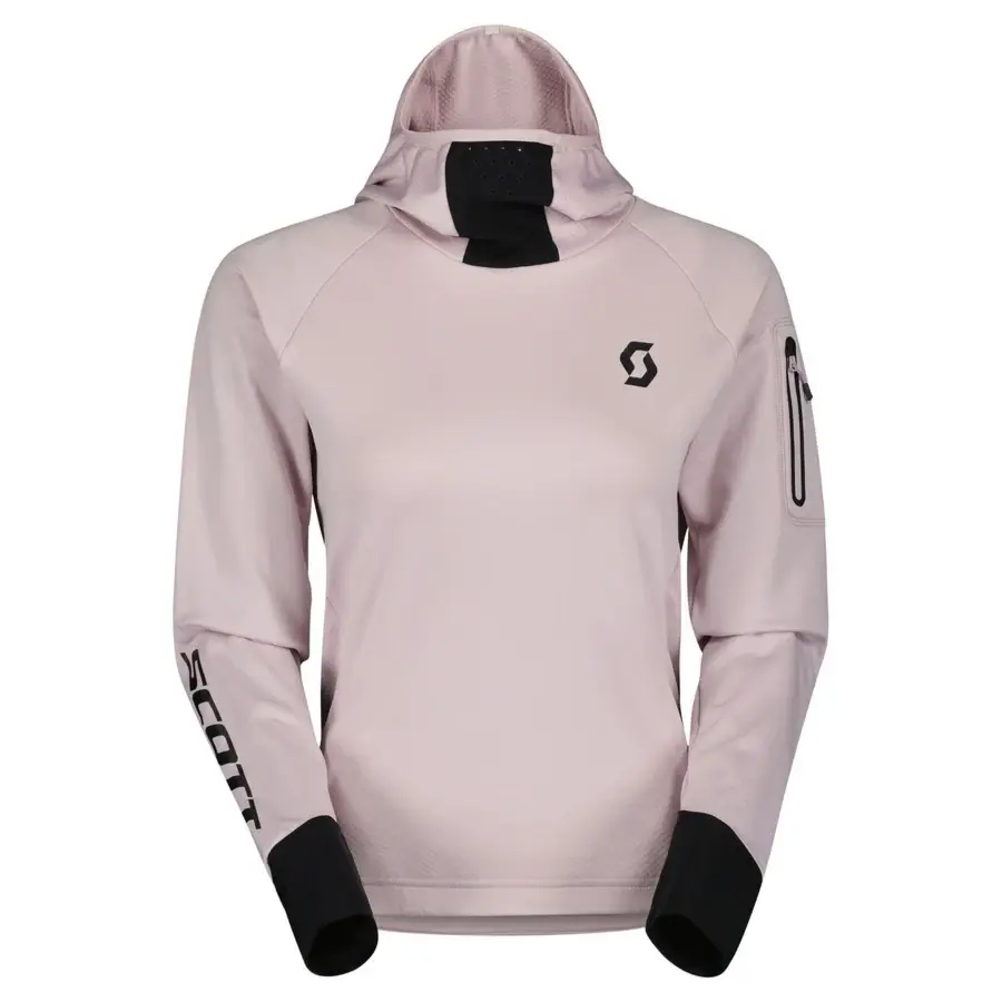 CAMISOLA COM CAPUZ SCOTT SENHORA TRAIL STORM MG/CMP