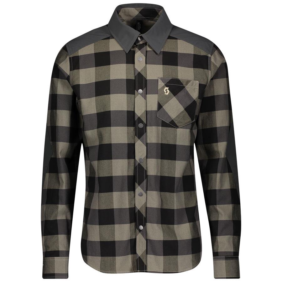 CAMISOLA SCOTT HOMEM TRAIL FLOW CHECK MANGA COMPRIDA
