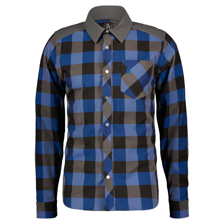 CAMISOLA SCOTT HOMEM TRAIL FLOW CHECK MANGA COMPRIDA