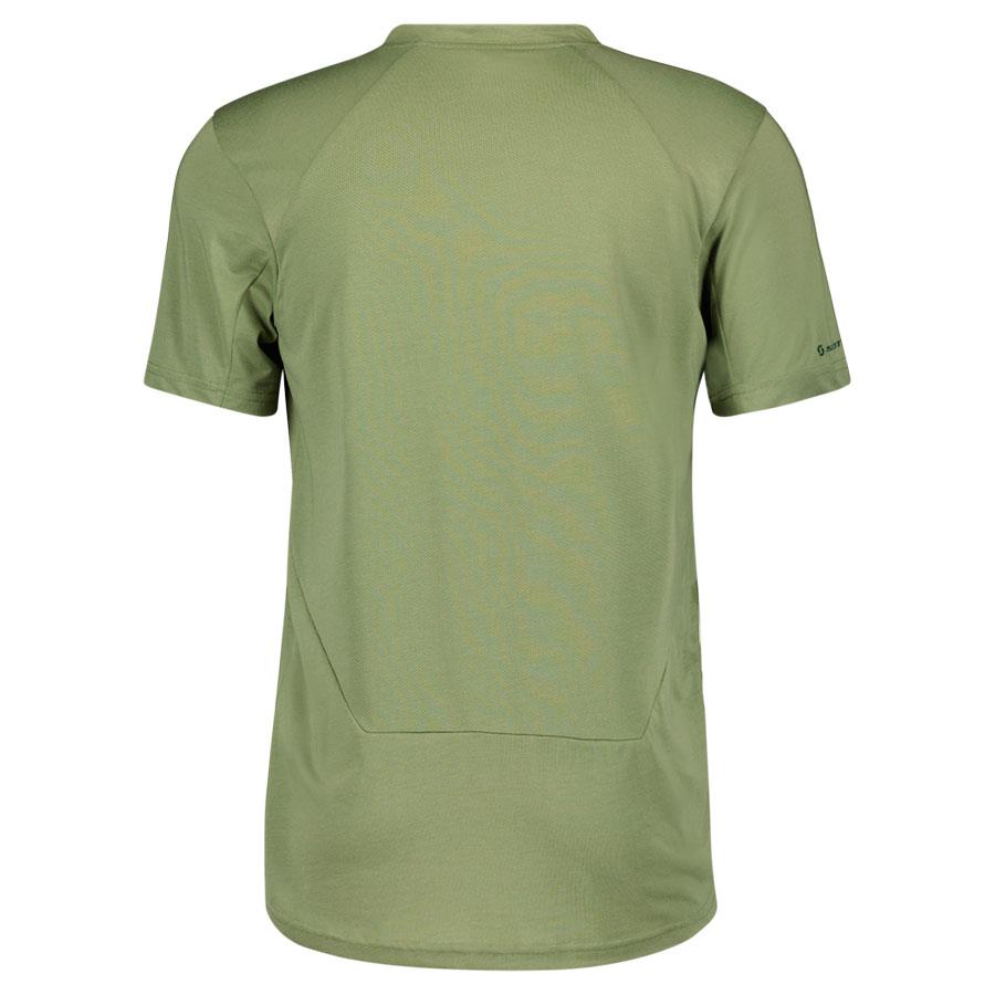 CAMISOLA SCOTT HOMEM TRAIL FLOW DRI ZIP MANGA CURTA