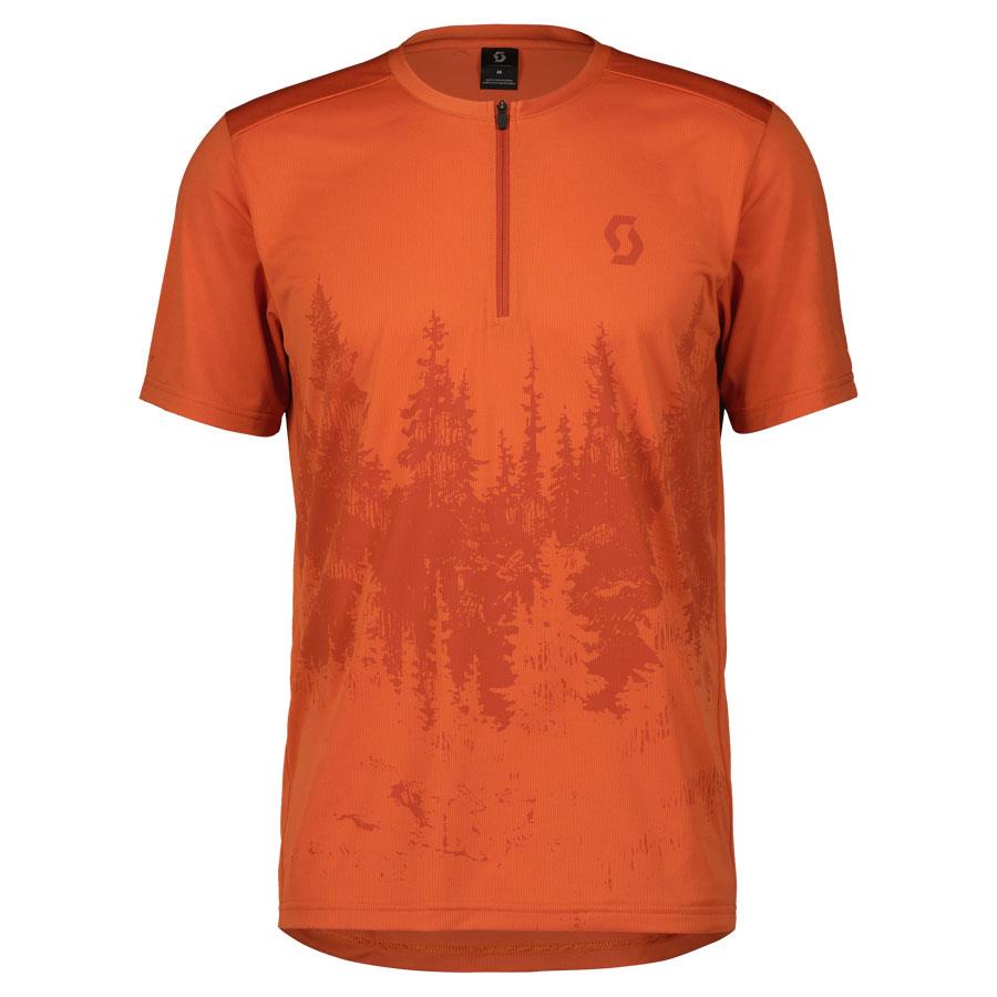 CAMISOLA SCOTT HOMEM TRAIL FLOW ZIP MANGA CURTA