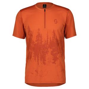 CAMISOLA SCOTT HOMEM TRAIL FLOW ZIP MANGA CURTA