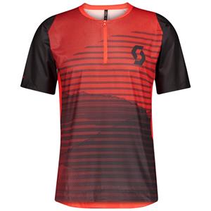 CAMISOLA SCOTT HOMEM TRAIL VERTIC ZIP MANGA CURTA