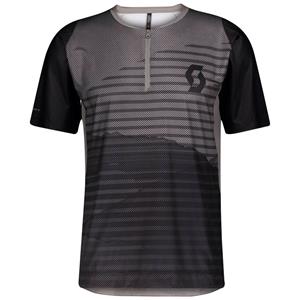 CAMISOLA SCOTT HOMEM TRAIL VERTIC ZIP MANGA CURTA
