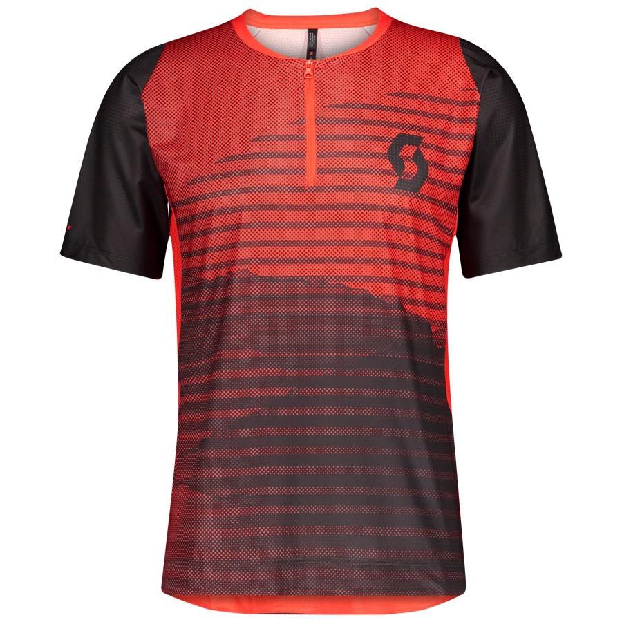 CAMISOLA SCOTT HOMEM TRAIL VERTIC ZIP MANGA CURTA