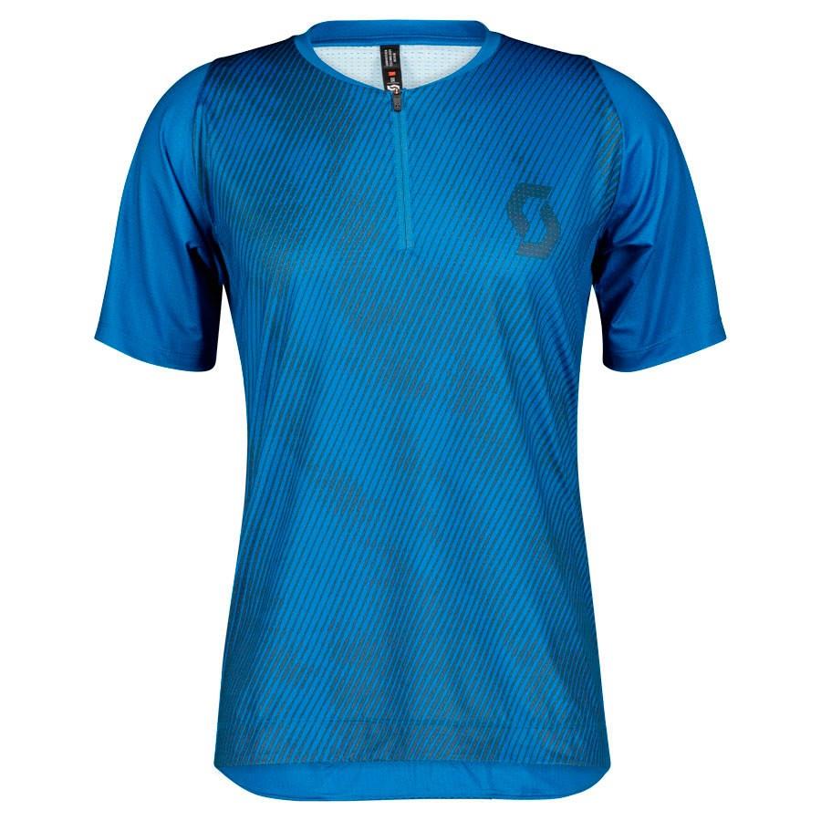 CAMISOLA SCOTT HOMEM TRAIL VERTIC ZIP MANGA CURTA