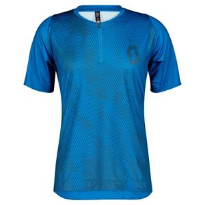 CAMISOLA SCOTT HOMEM TRAIL VERTIC ZIP MANGA CURTA