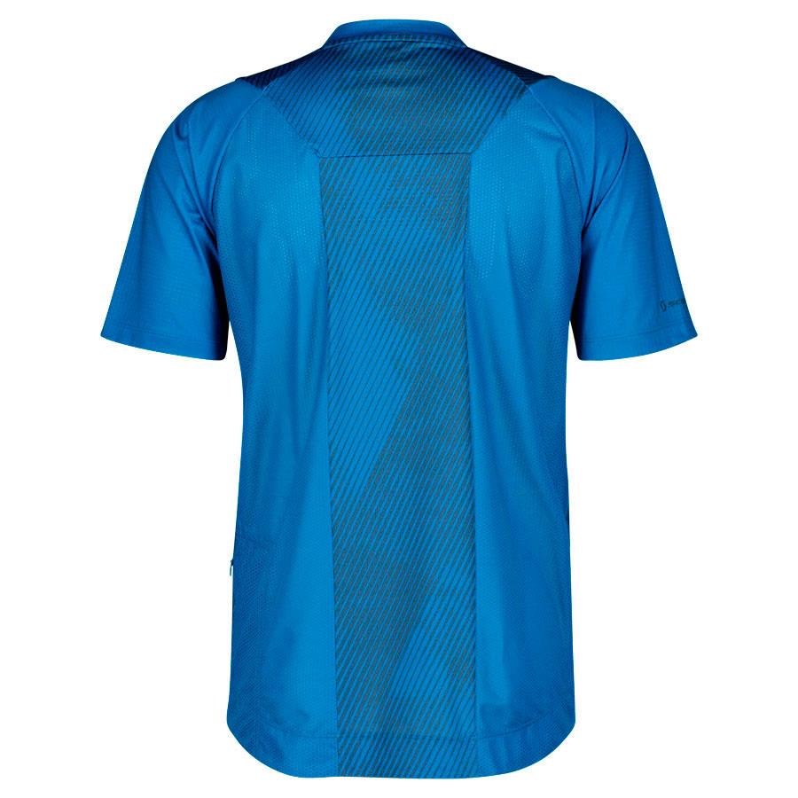 CAMISOLA SCOTT HOMEM TRAIL VERTIC ZIP MANGA CURTA