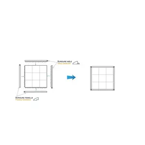 CHÃO ANTI FADIGA VAR QUADRADO COM 915X915MM