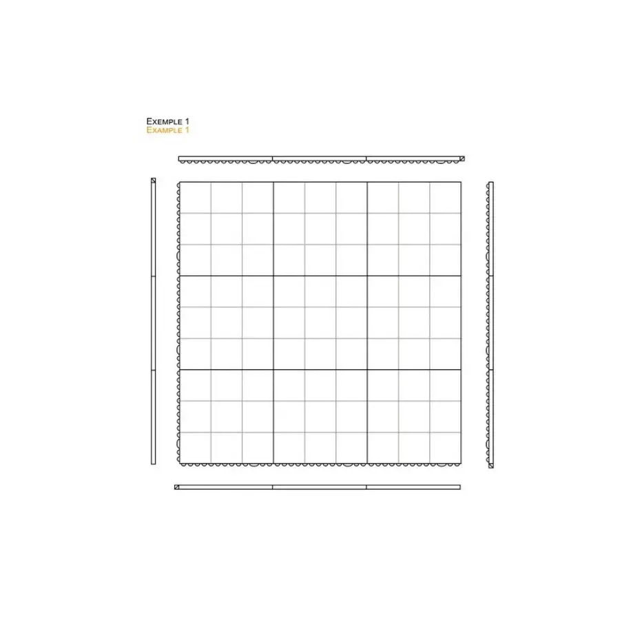 CHÃO ANTI FADIGA VAR QUADRADO COM 915X915MM