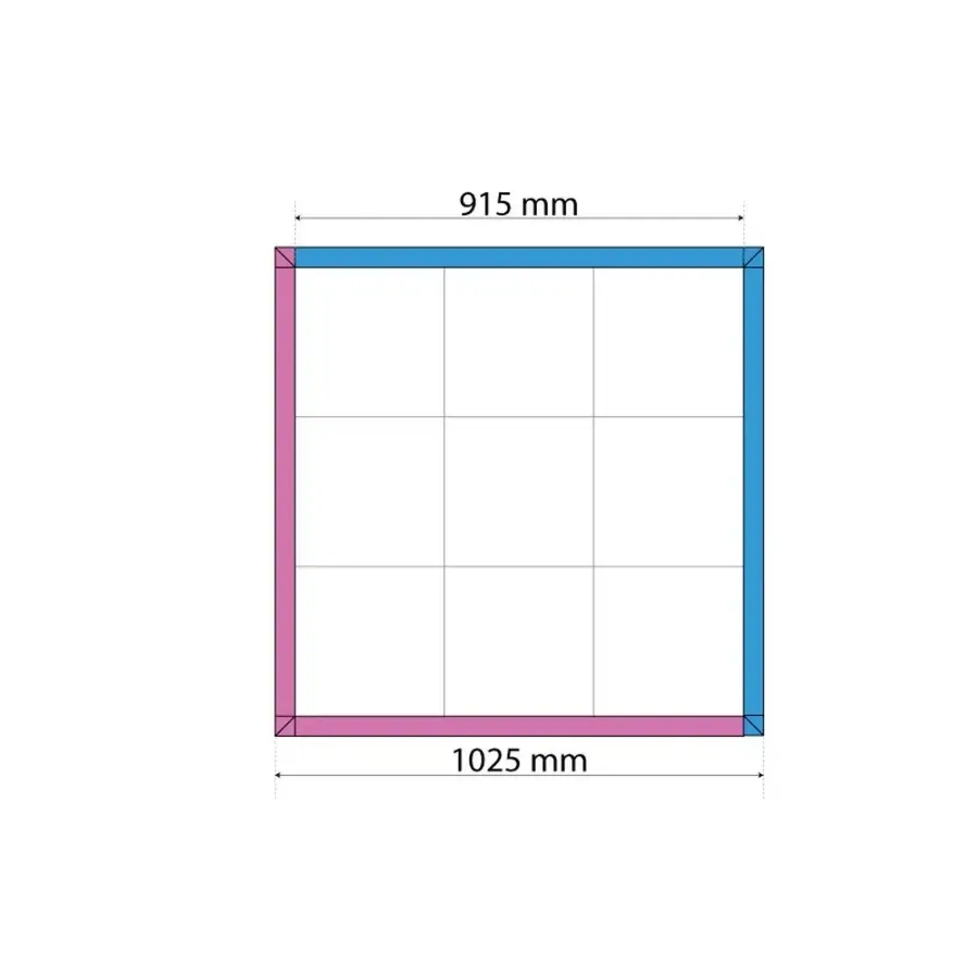 CHÃO ANTI FADIGA VAR QUADRADO COM 915X915MM