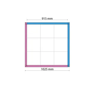 CHÃO ANTI FADIGA VAR QUADRADO COM 915X915MM