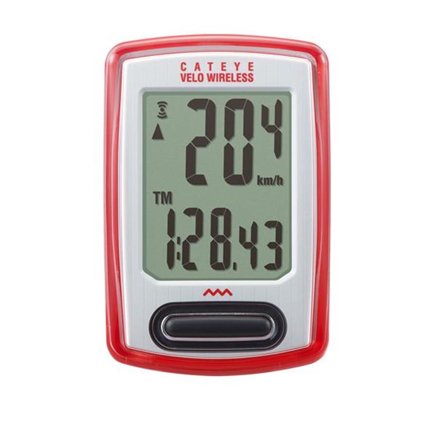 CICLOCOMPUTADOR CATEYE VELO WIRELESS VERMELHO