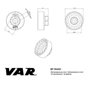 EXTRATOR BB VAR Enduro T47 e ThreadFit 30