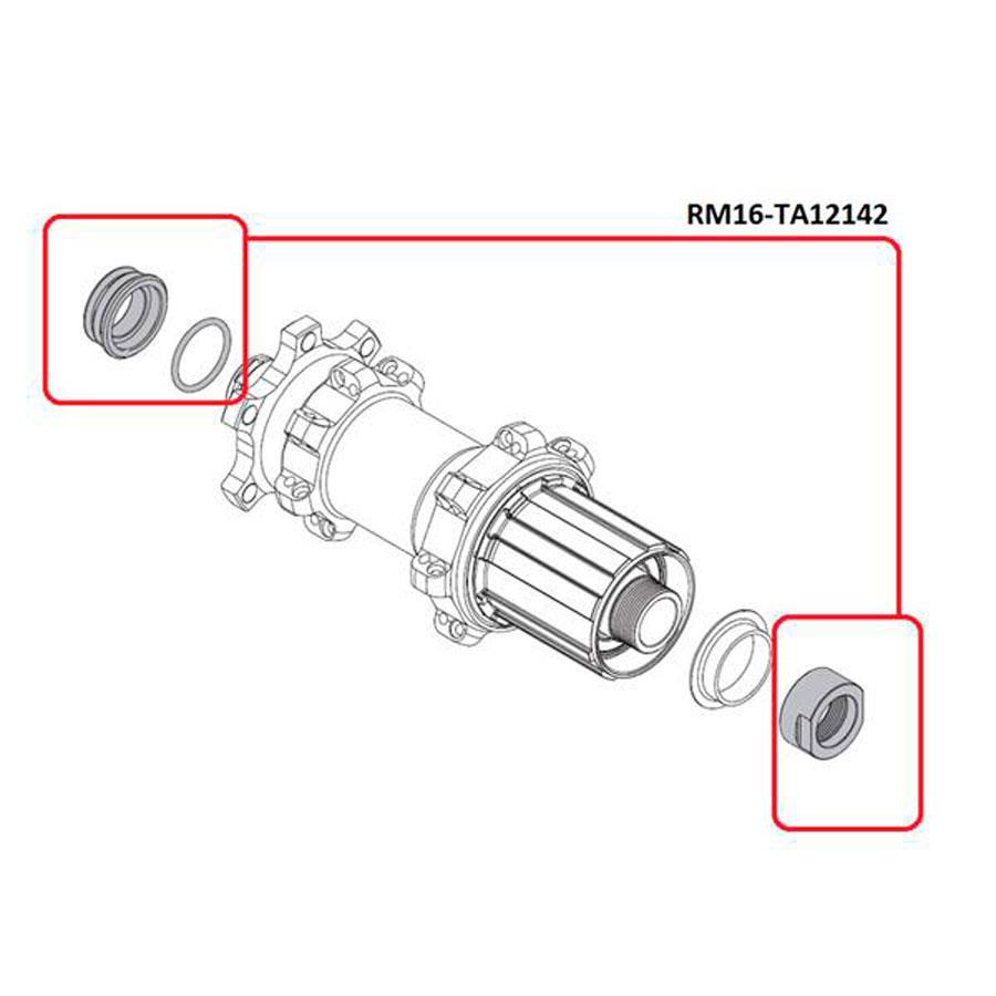 KIT ADAPTADORES FULCRUM 142X12MM