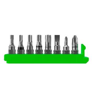 KIT DE BITS PARA FERRAMENTA SYNCROS GREENSLIDE SPARE BIT 8PEÇAS SET TORX