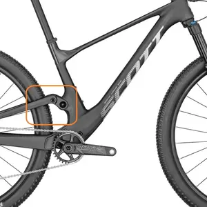 LINKS AMORTECEDOR EXTERIOR Spark RC Team black 2025