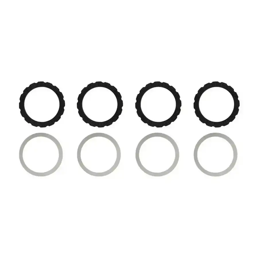 LOCKRING+WASHER FOR AFS DISC (4 PCS.) Preto