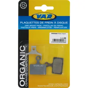 PASTILHAS ORGÂNICAS DE TRAVÃO DE DISCO VAR P/SHIMANO ESTRADA
