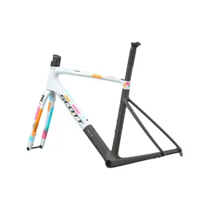 QUADRO SCOTT ADDICT RC TEAM REPLICA O Quadro SCOTT Addict RC Team Replica tem Quadro em Carbono HMX, Forqueta em Carbono HMX e Espigão Syncros SP-R101-CF em Carbono.