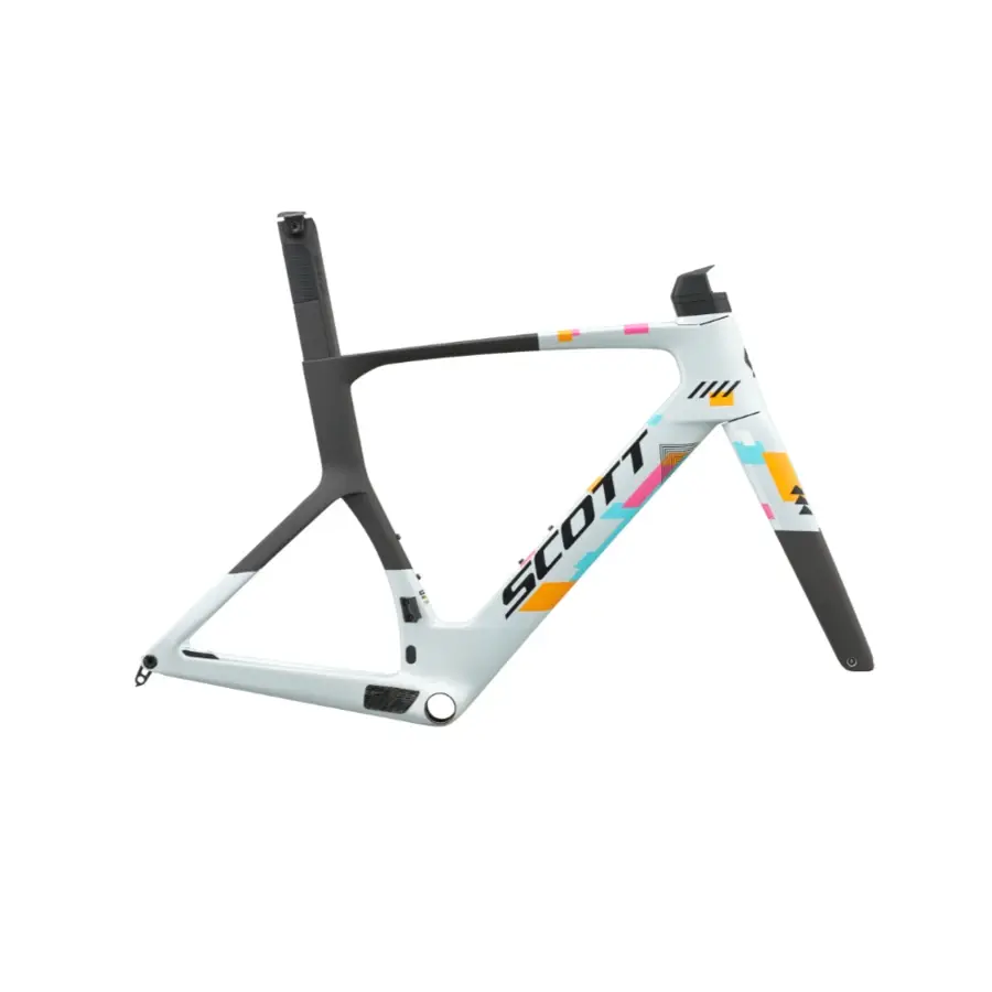 QUADRO SCOTT FOIL RC TEAM REPLICA O Quadro Foil RC Team Replica tem Quadro em Carbono HMX, Forqueta em Carbono HMX e Espigão Syncros Duncan SL Aero CFT em Carbono.