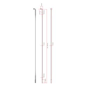 RAIOS DT AERO COMP 2.0/1.25X297 2.3MM PRETO