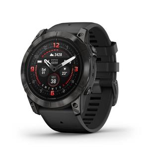 RELÓGIO GARMIN EPIX PRO (GERAÇÃO 2) SAPPHIRE Cinzento carbono em titânio revestido a DLC com bracelete preta