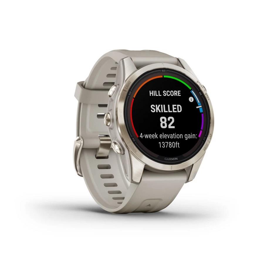 RELÓGIO GARMIN FÉNIX 7S Pro Sapphire SOLAR Edition Dourado macio com bracelete cor de areia