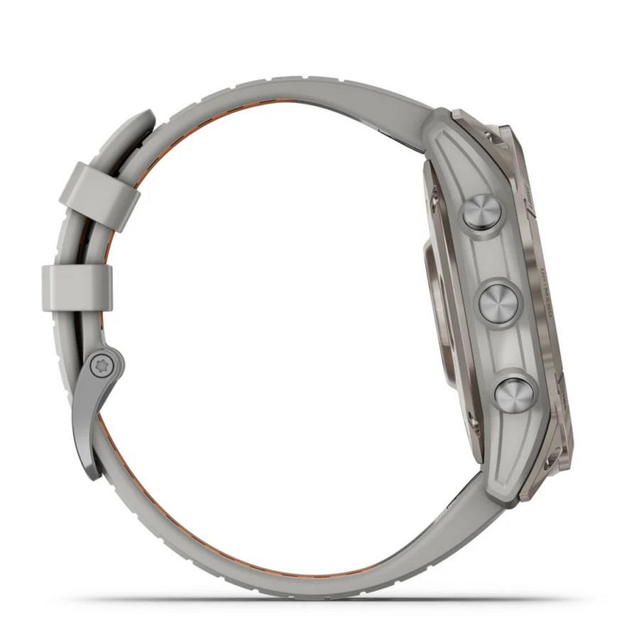 RELÓGIO GARMIN FÉNIX 7X Pro Sapphire SOLAR Edition Titânio com bracelete cinzento nevoeiro/laranja