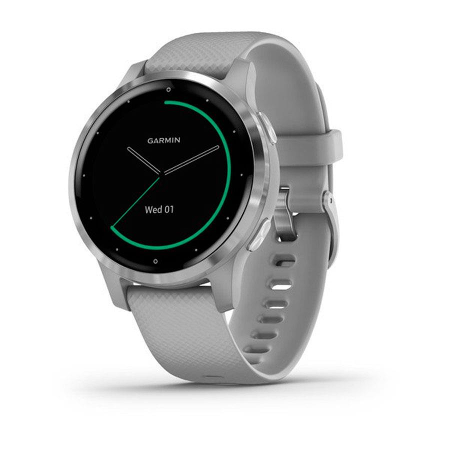 RELÓGIO GARMIN VÍVOACTIVE 4S CINZENTO PÓ E PRATEADO