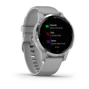 RELÓGIO GARMIN VÍVOACTIVE 4S CINZENTO PÓ E PRATEADO