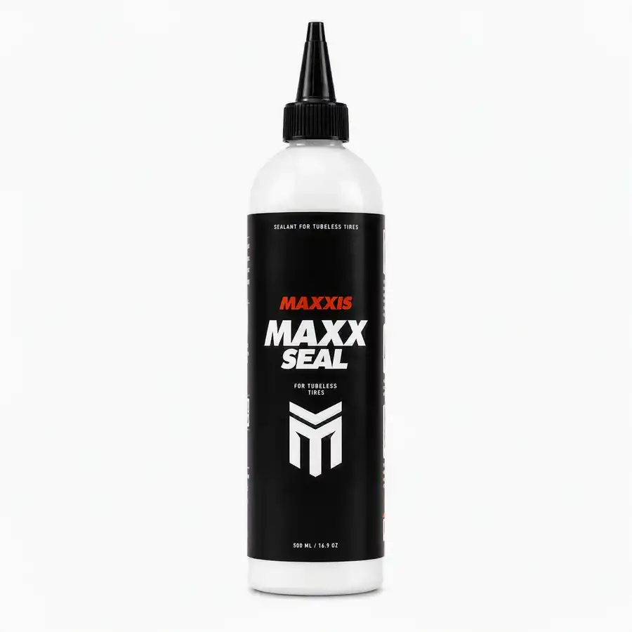 SELANTE TUBELESS MAXXIS MAXX SEAL 500ML Selante tubeless Maxxis MAXX SEAL 500 ml: fórmula sem amoníaco que sela furos até 7 mm, compatível com CO2 e inserts de pneu.
