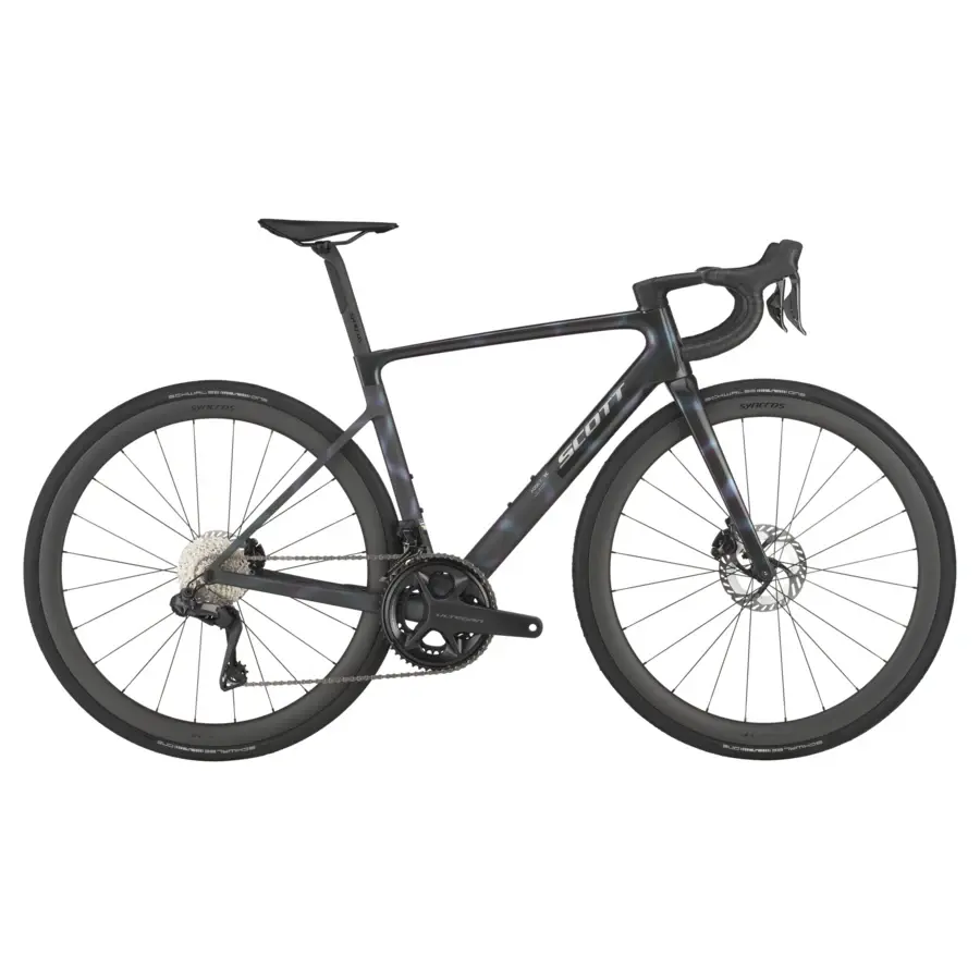 A Bicicleta SCOTT Addict RC 10 eleva o desempenho com o seu Quadro Addict RC em Carbono HMX e Transmissão Shimano Ultegra Di2 Disc 24 VL.