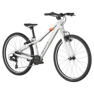 A Bicicleta SCOTT Contrail 400 tem Quadro Alumínio / Geometria para crianças,  Shimano de 7VL,Tektro V-Brake e alavanca específica para criança.