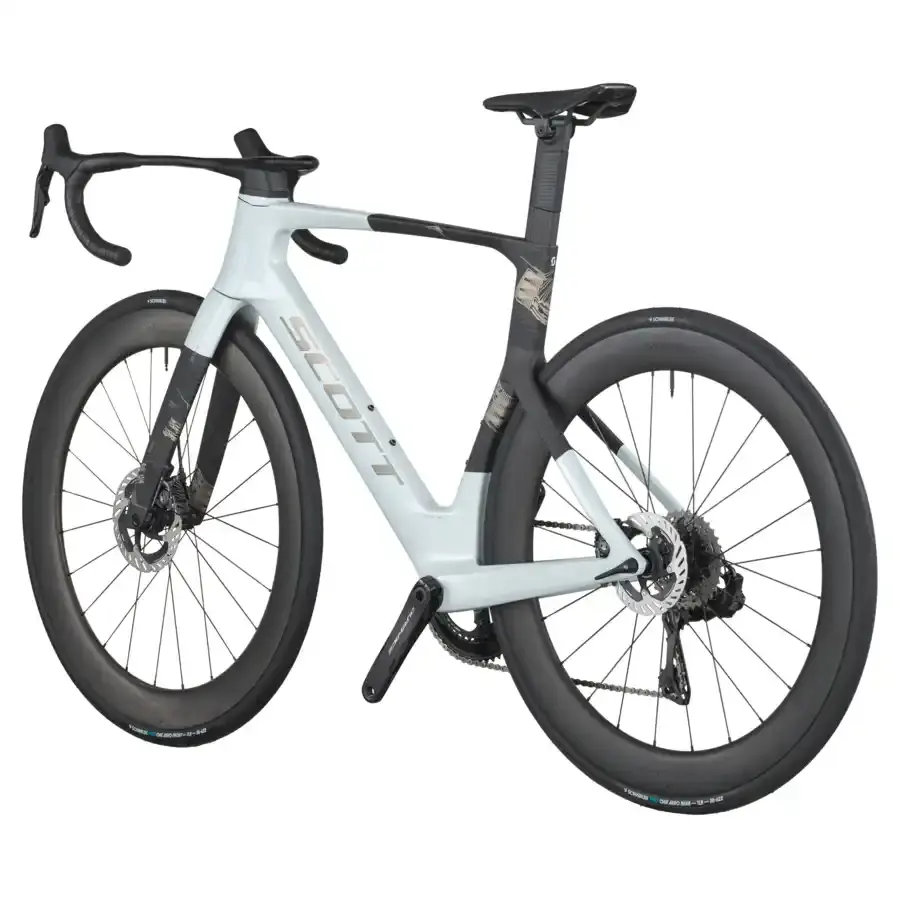 A Bicicleta SCOTT Foil RC Pro tem Quadro em Carbono HMX e transmissão Shimano Dura-Ace Di2 24 VL.
