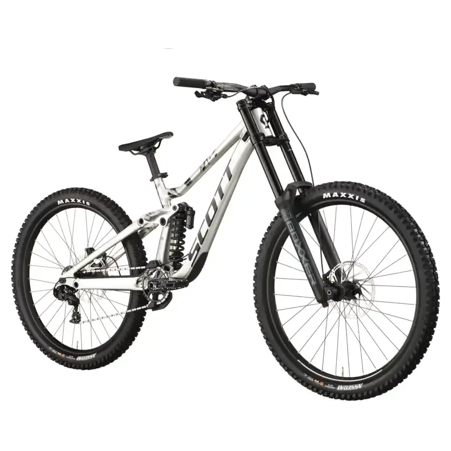 A Bicicleta SCOTT Gambler 20 tem Quadro Gambler Alloy, RS Boxxer Base, RS Vivid Coil Base e SRAM GX DH 7 VL.