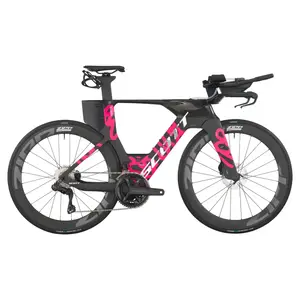 A Bicicleta SCOTT Plasma RC Pro tem Quadro em Carbono HMX e transmissão Shimano Ultegra Di2 Disc 24 VL.
