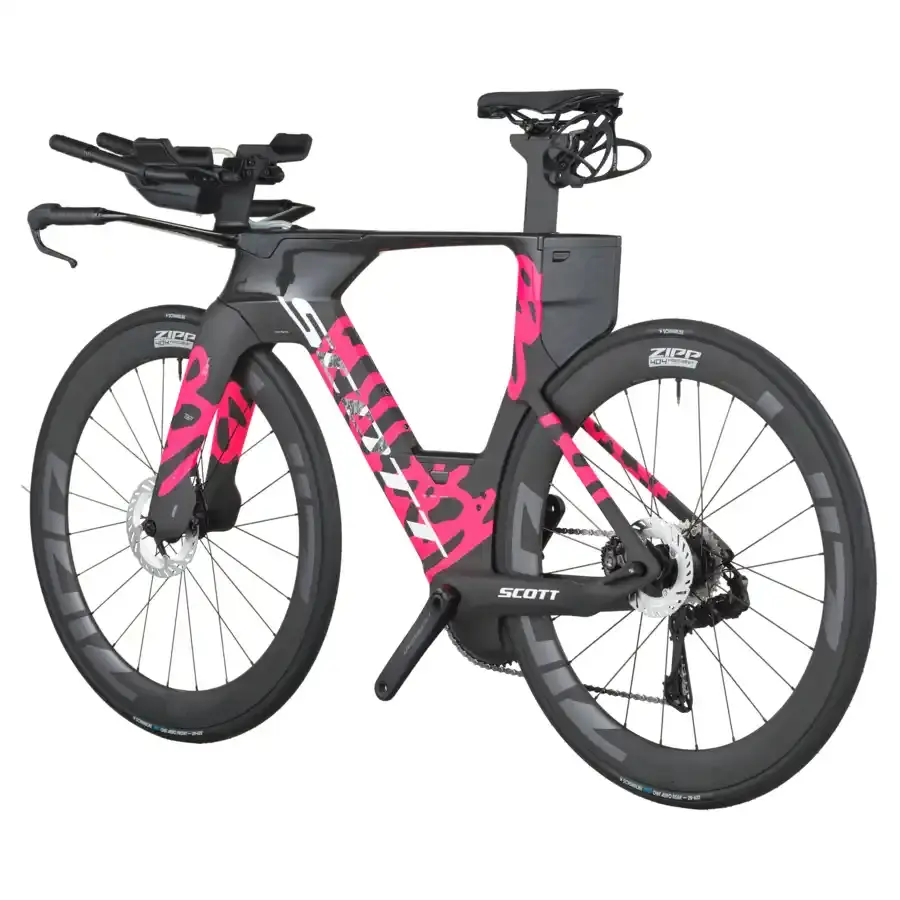 A Bicicleta SCOTT Plasma RC Pro tem Quadro em Carbono HMX e transmissão Shimano Ultegra Di2 Disc 24 VL.